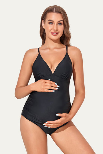 Pregnancy One Piece Bathing Suit With Cut Out Back Design Pregnancy One Piece Bathing Suit With Cut Out Back Design