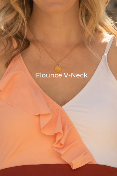one-piece-color-block-flounce-pregnancy-swimwear#color_mauve-white-burgundy-mist