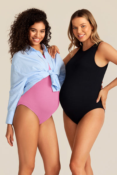maternity-ribbed-sleeveless-brief-bodysuit#color_bright-pink