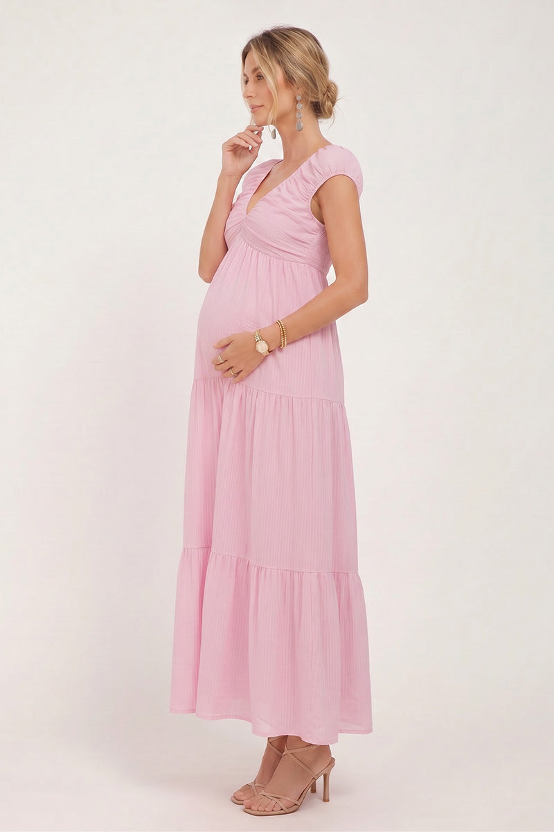 cute maternity dresses for summer Women's Maternity Sleeveless Dress Summer Casual Spaghetti Strap Smocked Maxi Dress Photoshoot Baby Shower Blue M