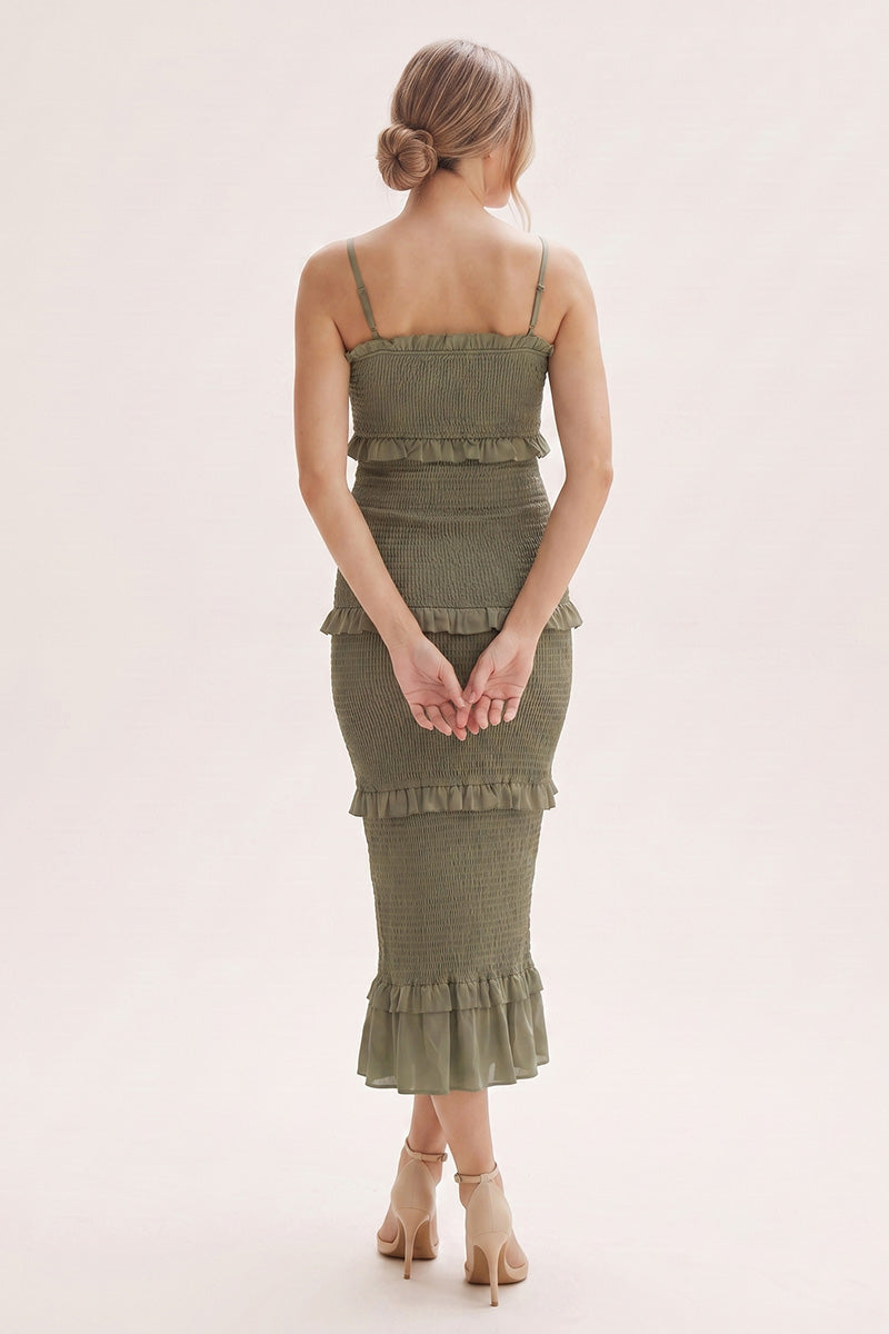 Summer Mae Smocked Maternity Bodycon Dress