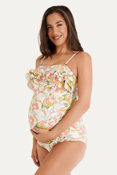 one-piece-double-layer-ruffles-pregnancy-swimwear#color_midsummer-blooms