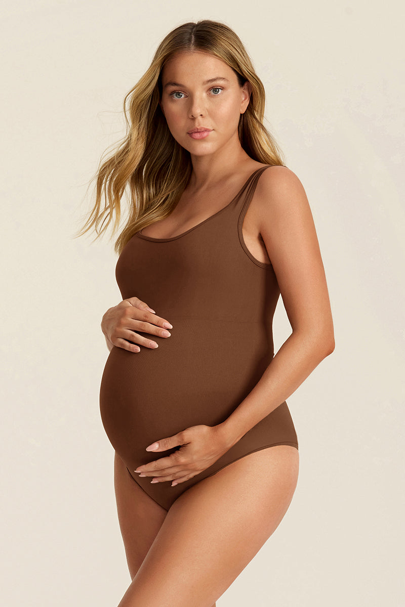 maternity-square-neck-sleeveless-brief-bodysuit#color_brown