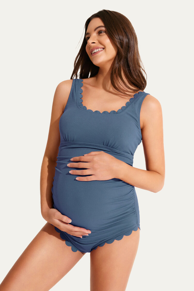 one-piece-petal-like-neckline-maternity-swimwear-ribbed-pregnancy-bathing-suit#color_baby-blue