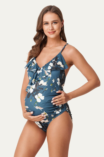 womens-one-piece-ruffled-v-neck-maternity-swimwear#color_magnolia-garden