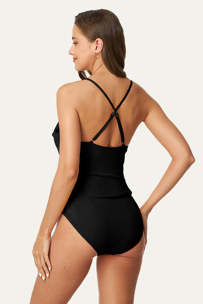 flounce-v-neck-one-piece-maternity-swimsuit-with-adjustable-shoulder-straps#color_black