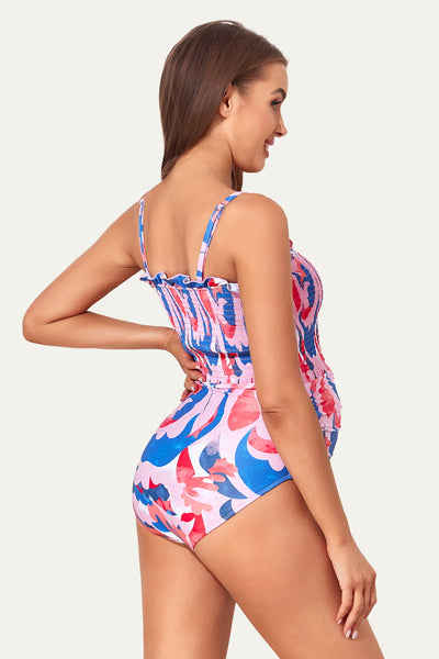 one-piece-ruched-shirred-bandeau-maternity-swimsuit#color_amazing-scythe