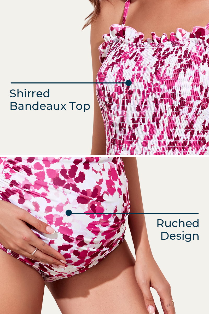womans-one-piece-ruched-pregnancy-bathing-suit#color_tricolor-flowers