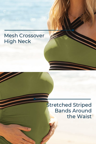 mesh-hollow-maternity-one-piece-swimsuit-criss-cross-monokini#color_balsam-green
