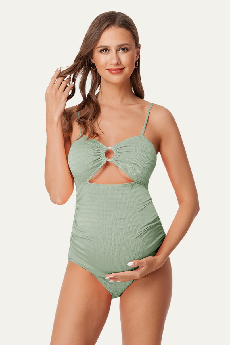 one-piece-o-ring-front-maternity-swimsuit#color_balsam-green