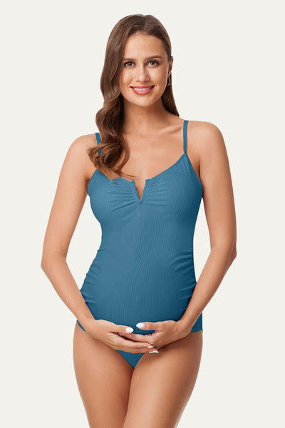 one-piece-ribbed-v-wired-maternity-swimsuits-high-cut-bathing-suit#color_baby-blue