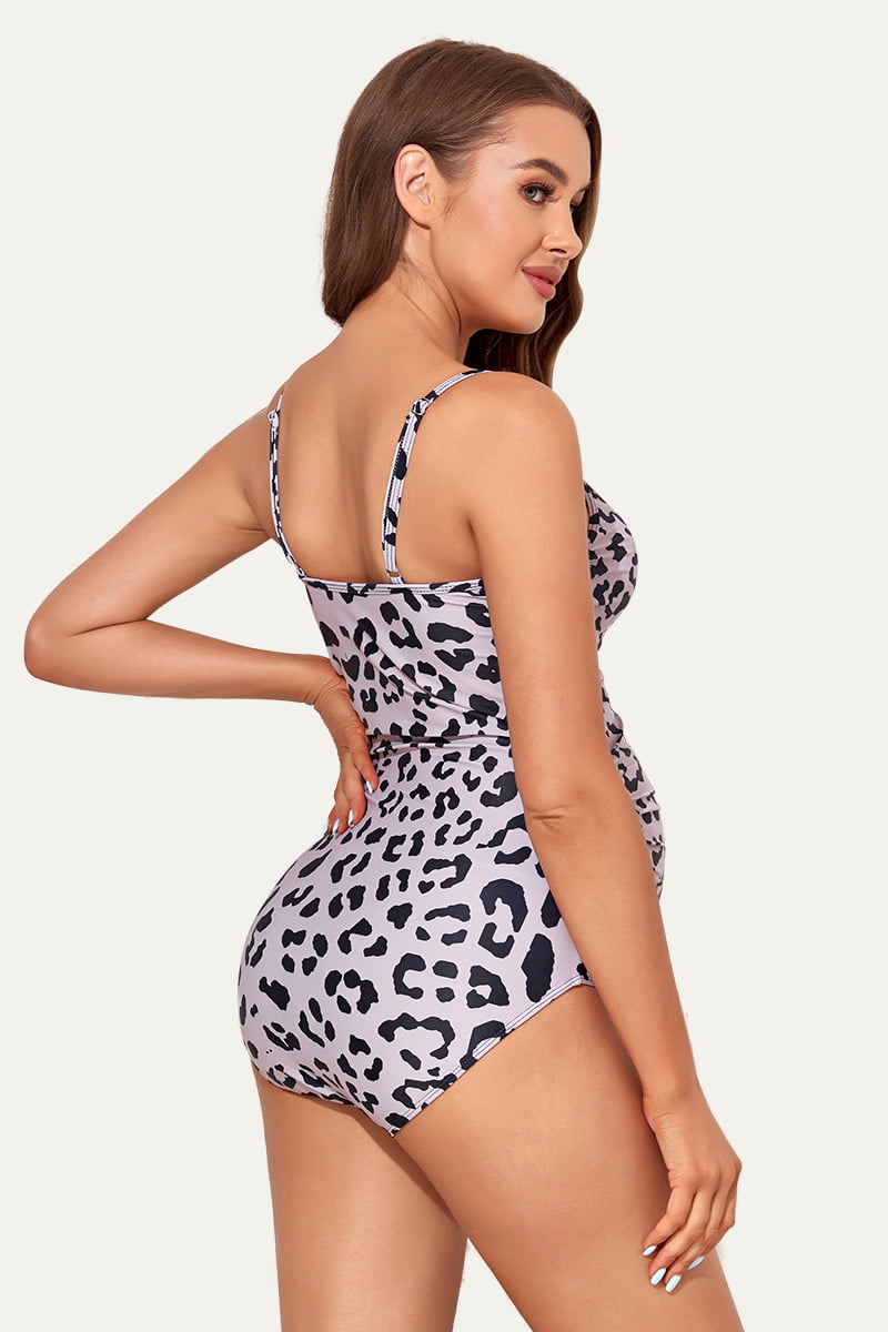 one-piece-ruched-sides-bandeau-neckline-maternity-swimsuit#color_brown-leopard-55