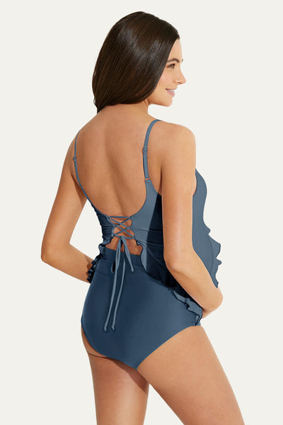 adjustable-straps-ruffle-maternity-swimsuit-one-piece-pregnancy-swimwear#color_denim-blue