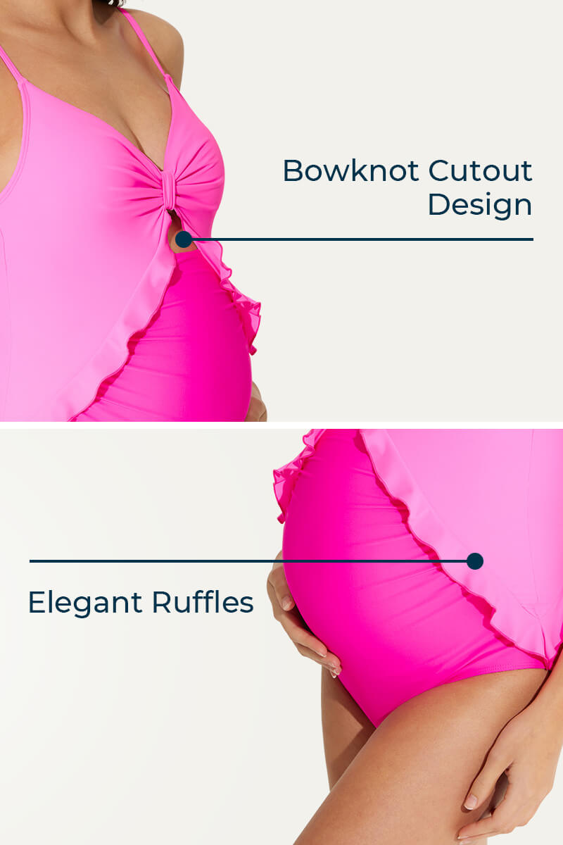 adjustable-straps-ruffle-maternity-swimsuit-one-piece-pregnancy-swimwear#color_bright-pink-hot-pink