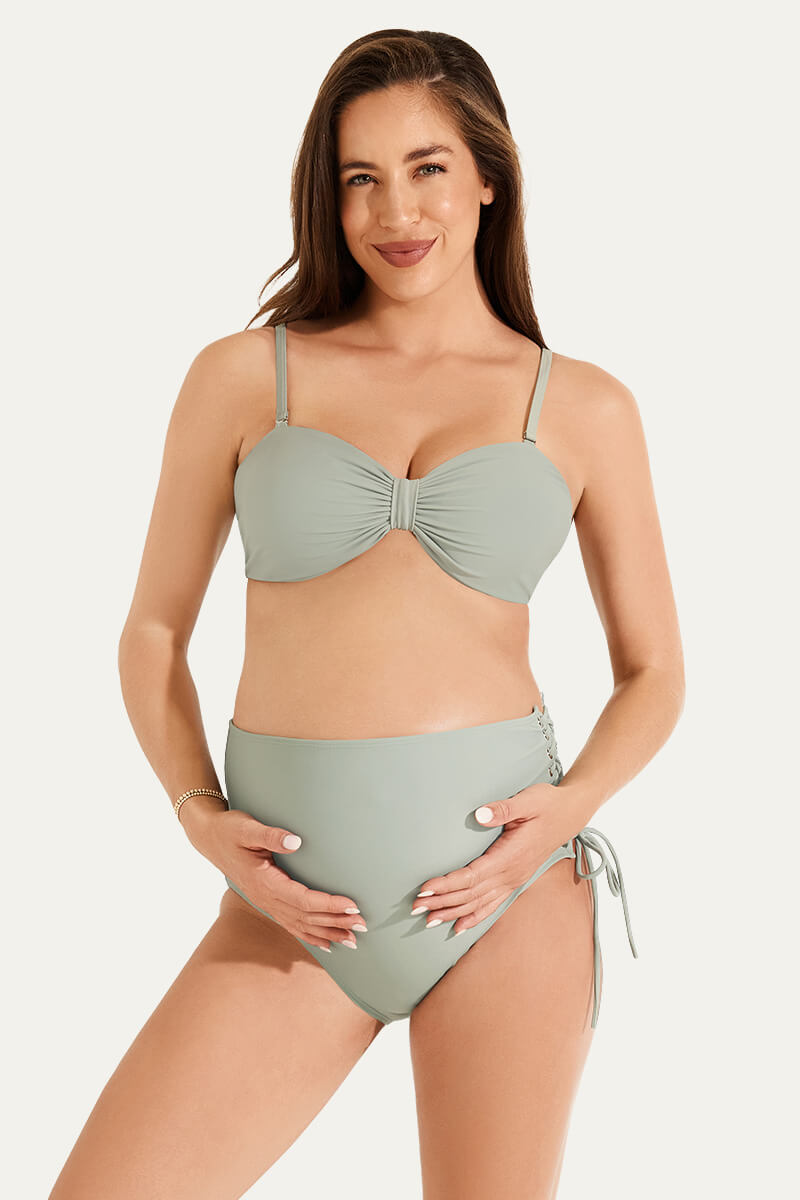 two-piece-reversible-butterfly-bow-tie-pregnant-bikini-set#color_mint-olive