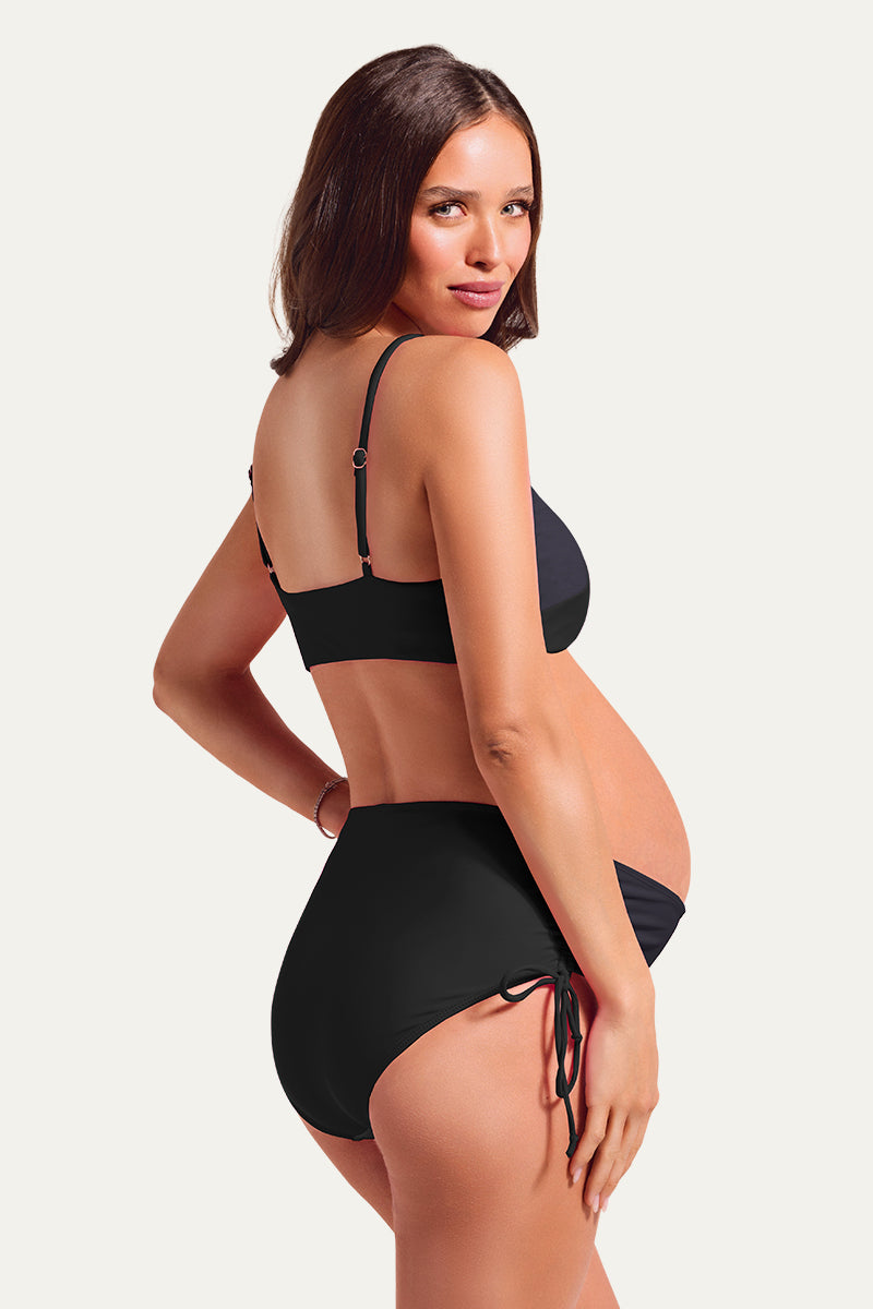 tie-side-color-block-maternity-swimsuit-two-piece-bikini-with-reversible-top#color_black-navy