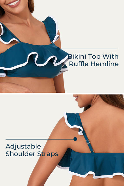 womens-ruffle-hemline-two-piece-sexy-maternity-swimwear#color_forest