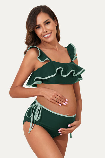 womens-ruffle-hemline-two-piece-sexy-maternity-swimwear#color_sacramento