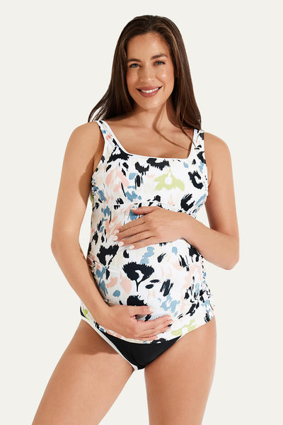 classic-sporty-t-back-two-piece-maternity-swimsuit-tankini#color_leopard-watercolor-print-black