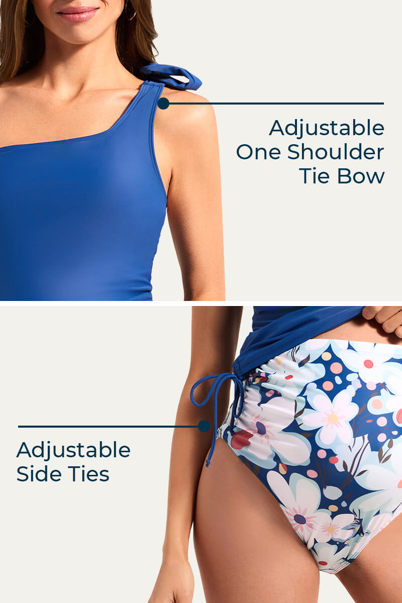 two-piece-one-shoulder-tie-bow-pregnancy-swimsuit#color_denim-blue-artistic-blossom