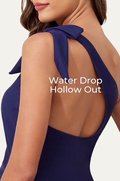 two-piece-one-shoulder-tie-bow-pregnancy-swimsuit#color_navy-leopard-64