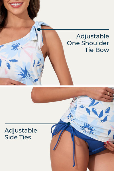 two-piece-one-shoulder-tie-bow-pregnancy-swimsuit#color_spring-vibes-denim-blue