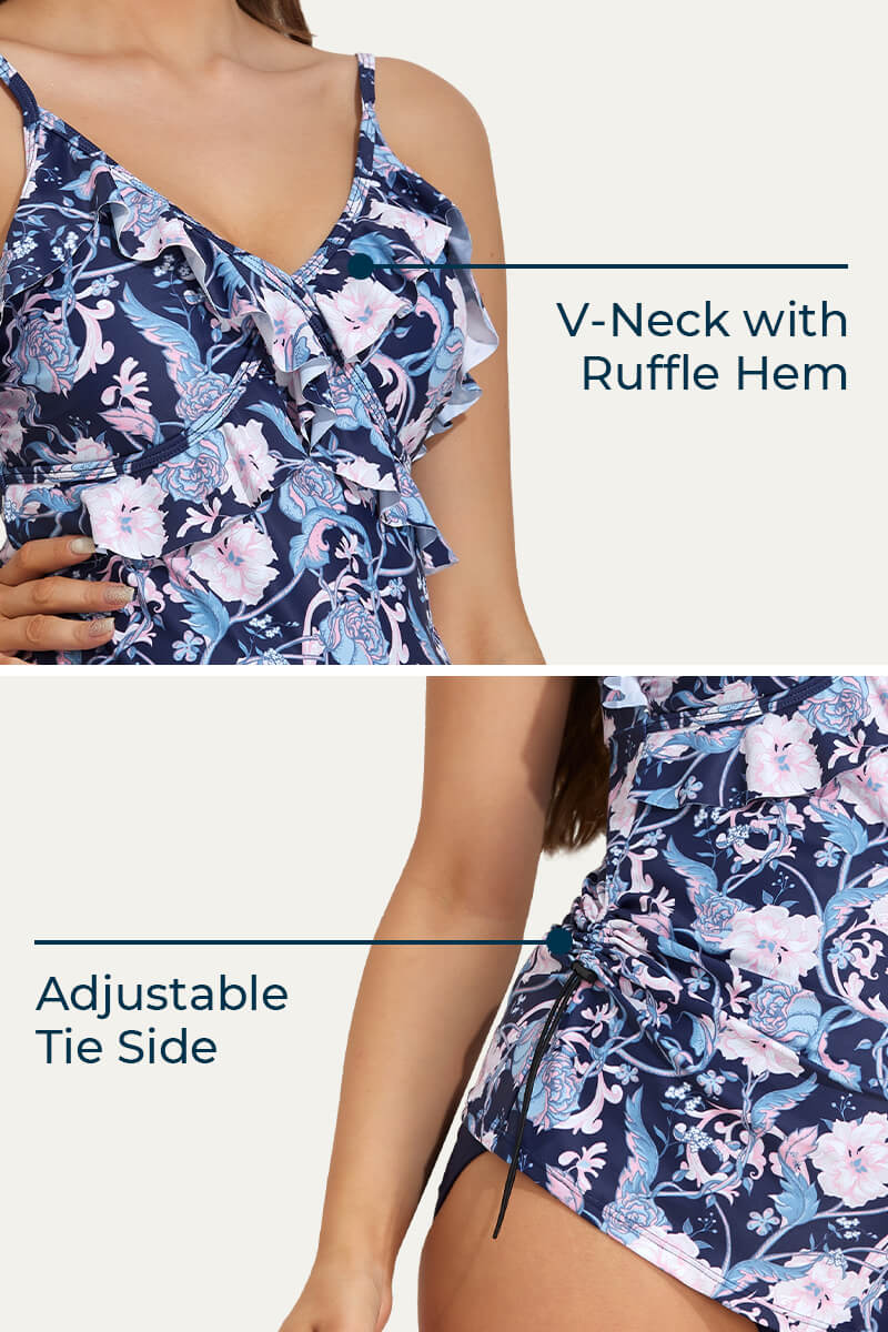 two-piece-v-neck-ruffle-front-maternity-tankini-dress#color_vampire-roses-navy