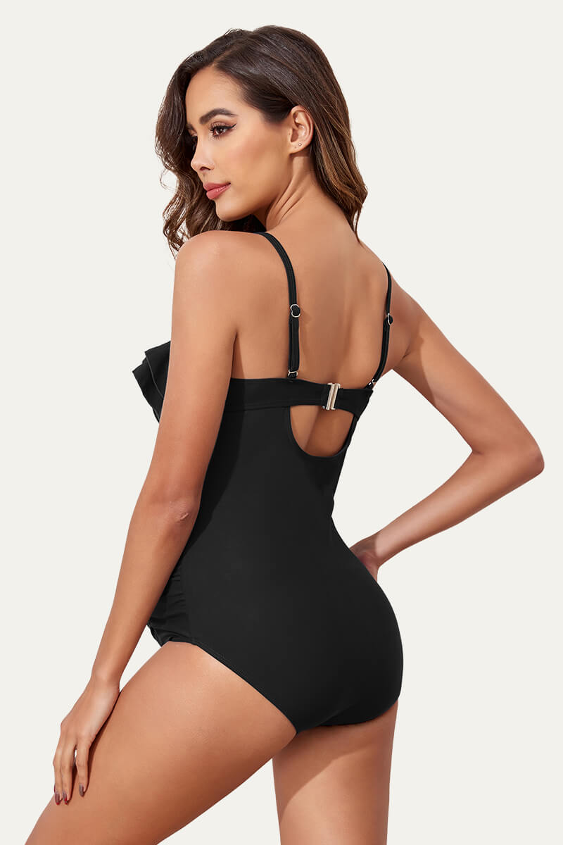 one-piece-double-layer-ruffles-pregnancy-swimwear#color_black