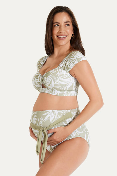 two-piece-bow-tie-cutout-cute-maternity-swimsuit#color_pine-needles-after-the-rain