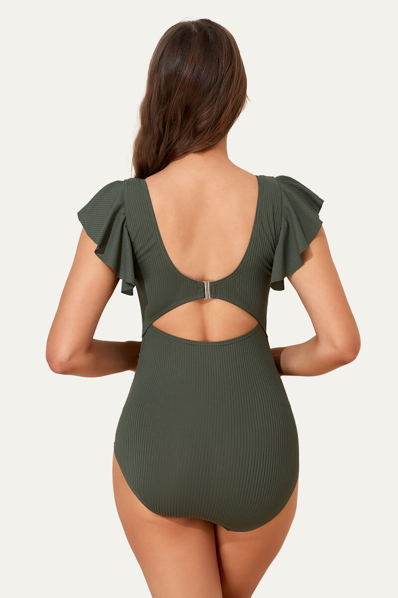 high-waisted-one-piece-ruffled-cutout-swimsuits-for-pregnant-women#color_olive