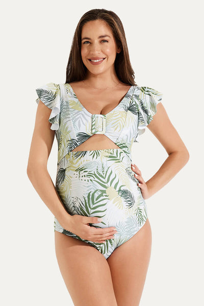 high-waisted-one-piece-ruffled-cutout-swimsuits-for-pregnant-women#color_leafy-oasis