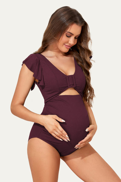 high-waisted-one-piece-ruffled-cutout-swimsuits-for-pregnant-women#color_burgundy