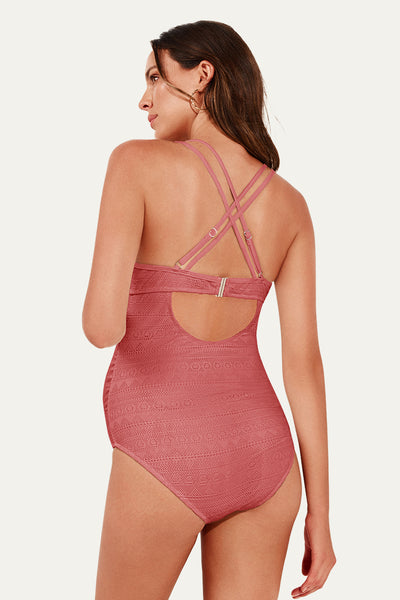 one-piece-o-ring-linked-hollow-out-maternity-swimwear#color_coral