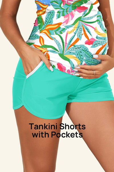 cross-back-two-piece-maternity-swimsuit-with-pockets#color_colorful-coconut-leaves-light-green