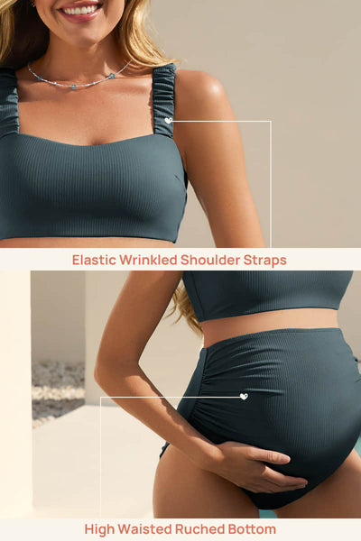 high-waisted-ribbed-maternity-bikini-set-with-stylish-crop-top#color_balsam-green
