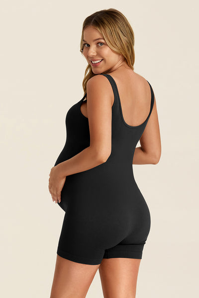 womens-ribbed-sleeveless-maternity-bodysuit#color_black
