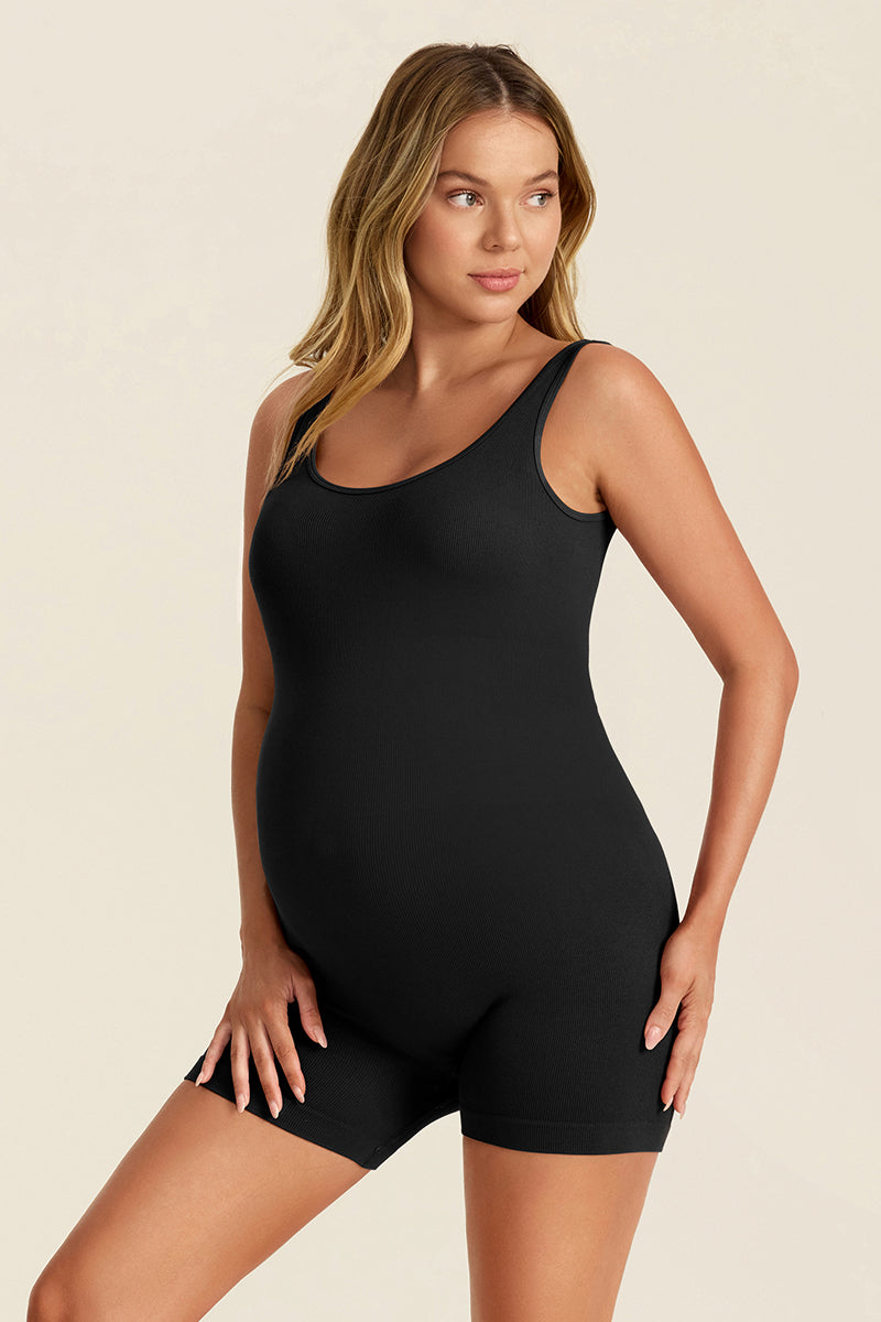 womens-ribbed-sleeveless-maternity-bodysuit#color_black