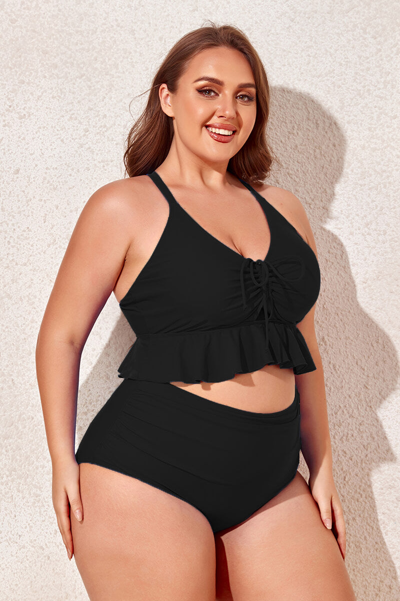 plus-size-ruffle-bikini-swimsuit-with-ruched-swimsuit-bottom#color_black