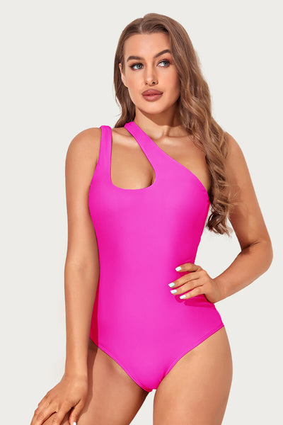 one-shoulder-u-back-one-piece-cutout-bikini-swimsuit#color_barbie-pink