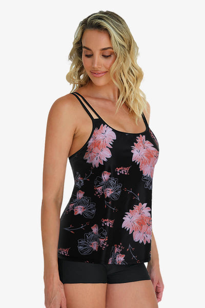 womens-two-piece-athletic-tummy-control-tankini-swimsuits#color_black-tender-hibiscus-black