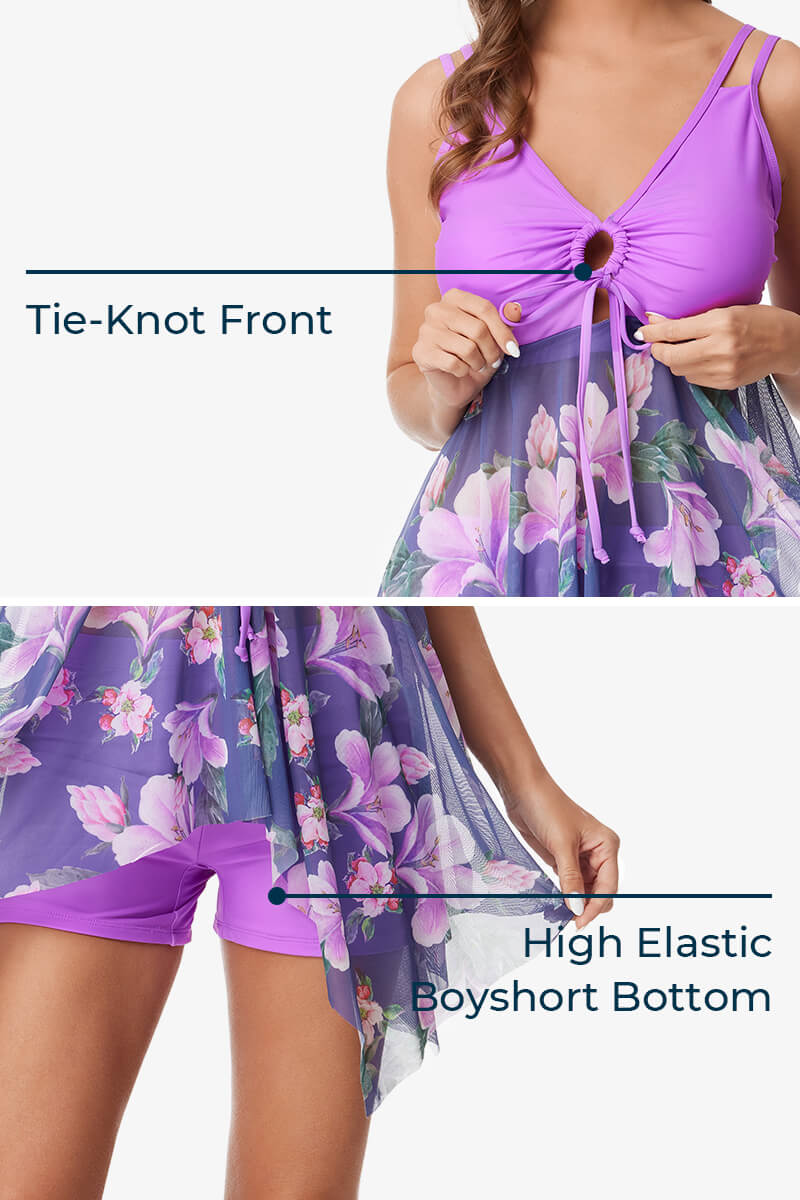 womens-two-piece-mesh-flowy-keyhole-tie-front-swimdress#color_#color_violet -lavendar-magnolia