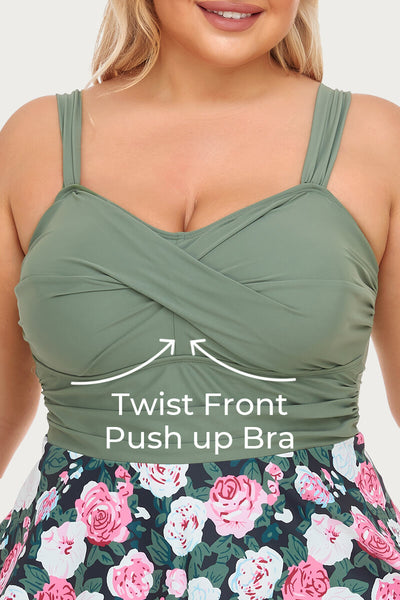 womens-plus-size-two-piece-tummy-control-crisscross-swimdress#color_balsam-green-black-bouquet-2
