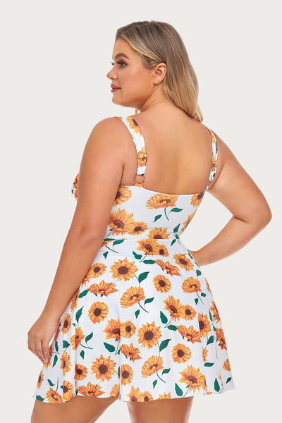 womens-plus-size-two-piece-tummy-control-crisscross-swimdress#color_floating-sunflower