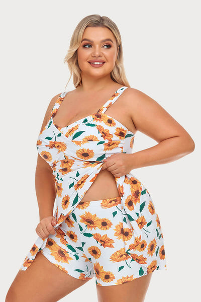womens-plus-size-two-piece-tummy-control-crisscross-swimdress#color_floating-sunflower
