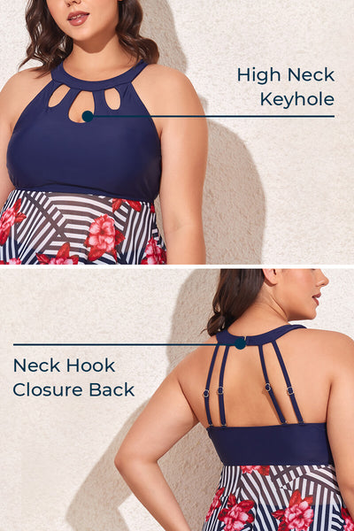 plus-size-one-piece-high-neck-keyhole-closure-back-swimdress#color_navy-navy-bloom