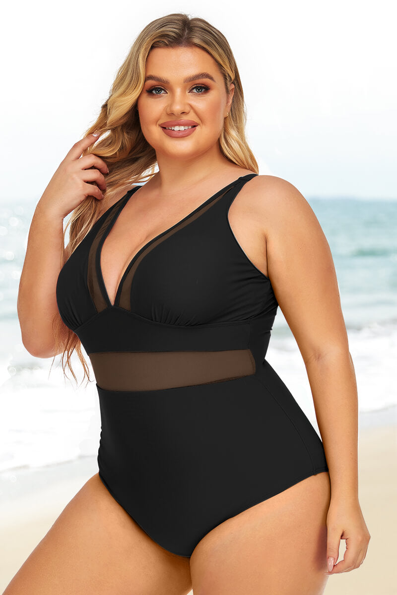 plus-size-see-through-mesh-panels-hollow-out-bikini-swimsuit#color_black