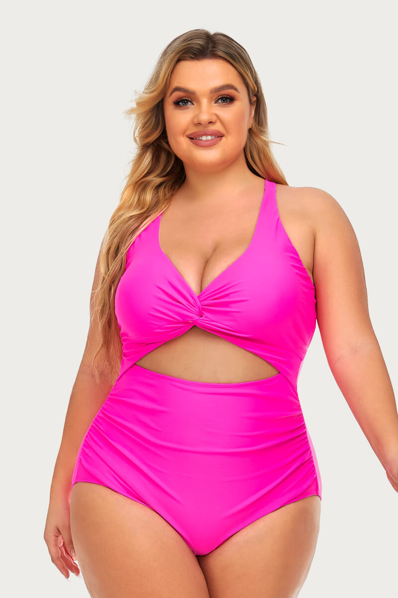 womens-plus-size-one-piece-cutout-solid-monokini-bathing-suit#color_barbie-pink