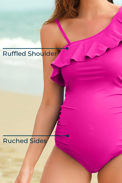 maternity-one-piece-bathing-suit-with-ruffled-one-shoulder#color_barbie-pink